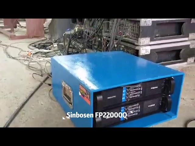 Sinbosen FP22000Q amplifier testing with 1800w speakers