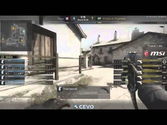 KennyS AMAZING AWP ace vs NiP