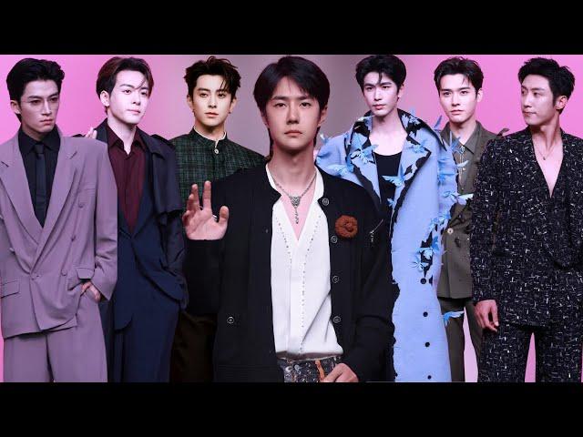 Wang YiBo, Dylan Wang and Chinese Male Stars on Red carpet at VOGUE forces of fashion