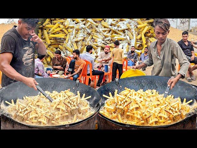 CRAZY RUSH FOR EGG FRENCH FRIES STREET FOOD ANDA CHIPS RECIPE | ROADSIDE CRISPY EGG FRIES MAKING