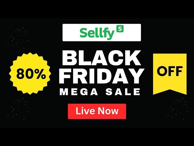 80% OFF Sellfy Black Friday and Cyber Monday Sale 2024