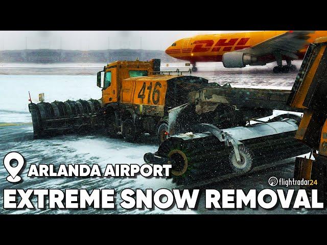 Why Arlanda Airport has never closed (day out with the snow removal team!)