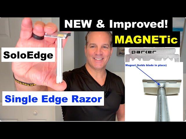 Improved! Parker SoloEdge MAGNETic Razor Shave & Review