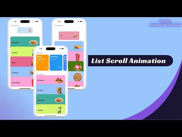 Flutter Animation - List Scroll