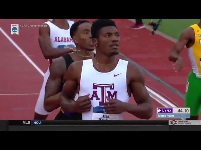 2017 NCAA Division I Mens 400m Finals - Fred Kerley Triumphs