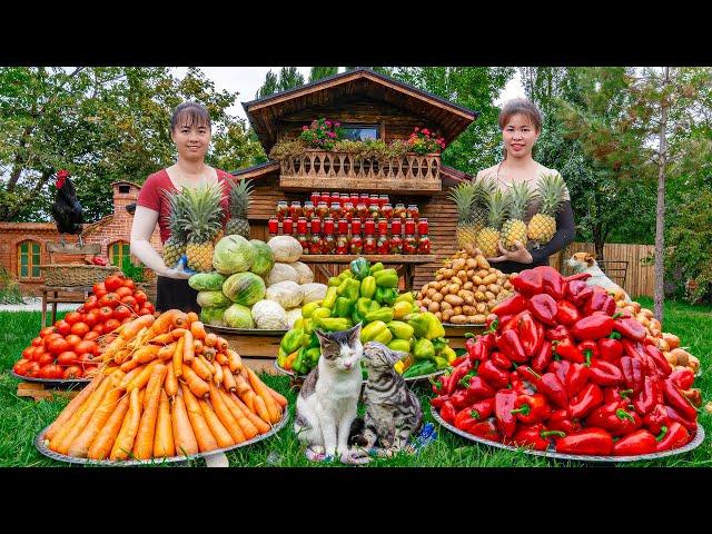 Harvesting Strawberry Goes To Market Sell, Make Strawberry Syrup - Harvest Pineapple