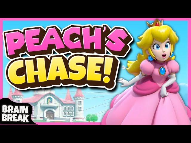 Peach's Adventure | Brain Break | Mario Run | Just Dance | Freeze Dance | Valentines Day