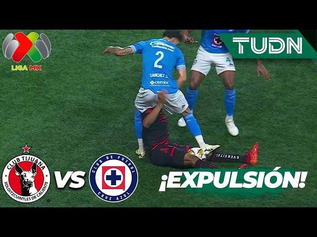 ¡DE CÁRCEL! Roja a Sánchez | Tijuana 2-0 Cruz Azul | Liga Mx -AP2024 - 4tos de Final - IDA | TUDN