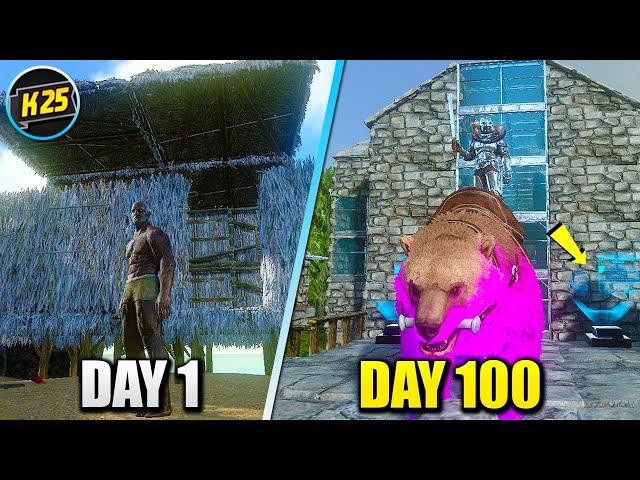 I Survived 100 Days in HARDCORE Ark Survival Evolved(Mobile)... Here's What Happened