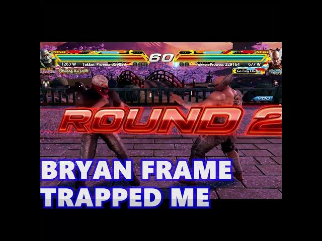 Bryan frame trapped me #shorts #TekkenPlayByPlay #RiverNileHK