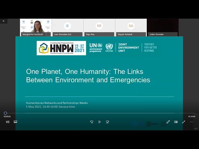 One Planet, One Humanity The Links Between Environment and Emergencies