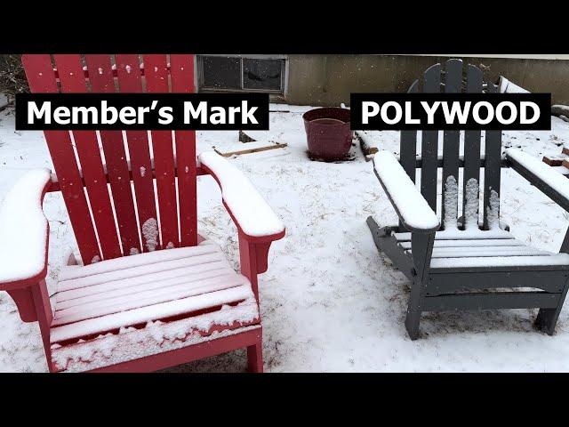 POLYWOOD Classic Folding Adirondack vs Member’s Mark Adirondack Chair