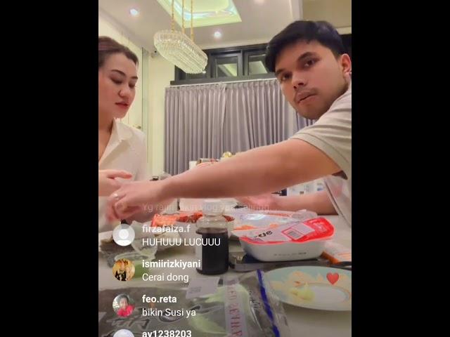 Thoriq halilintar dan Aaliyah massaid pertama kali makan bersama suami istri live