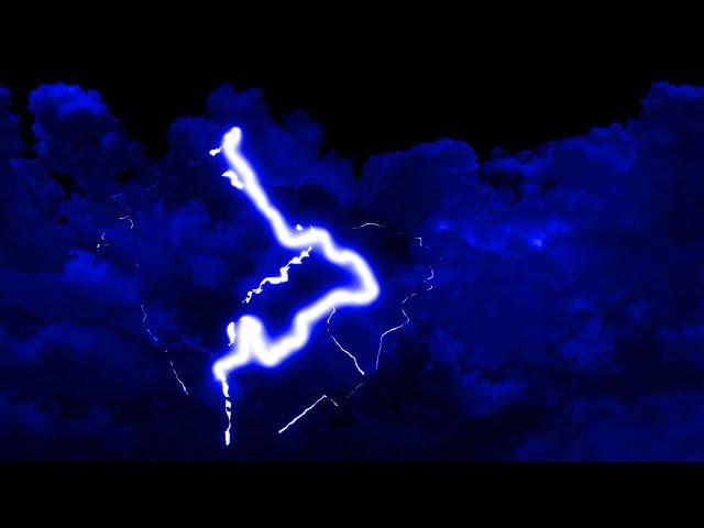 Blue Thunder Storm Animated Clouds 4K Lightning