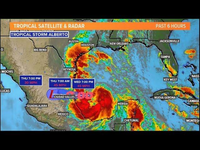 LIVE: Tracking Tropical Storm Alberto and its Texas impacts