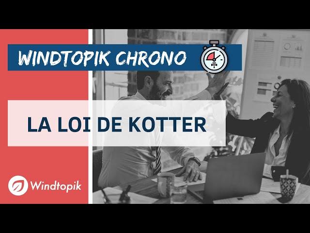 ⏱️  LA LOI DE KOTTER |   LES LOIS DE LA PRODUCTIVITE #11 | Windtopik Chrono