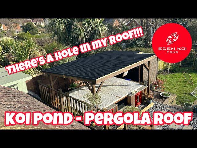 Building a Budget Pond Pergola Roof Upgrade and extension. Out with the ROTTEN - in with the new!