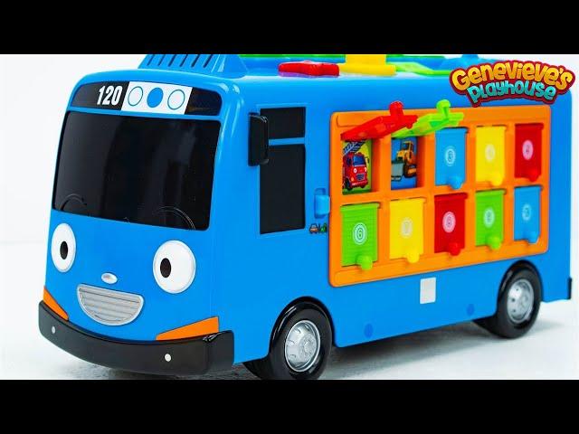 Teach Babies Colors, Numbers, and Vehicles with Tayo the Little Bus Toy Video for Kids!