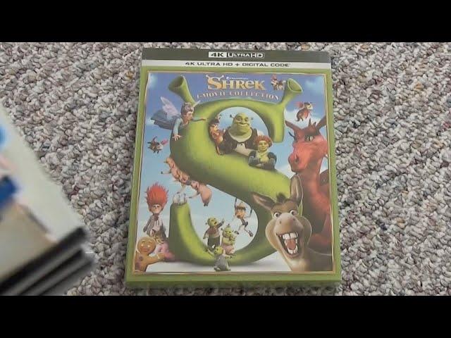 Shrek 4-Movie Collection 4K Ultra HD + Blu-Ray + Digital Code Unboxing