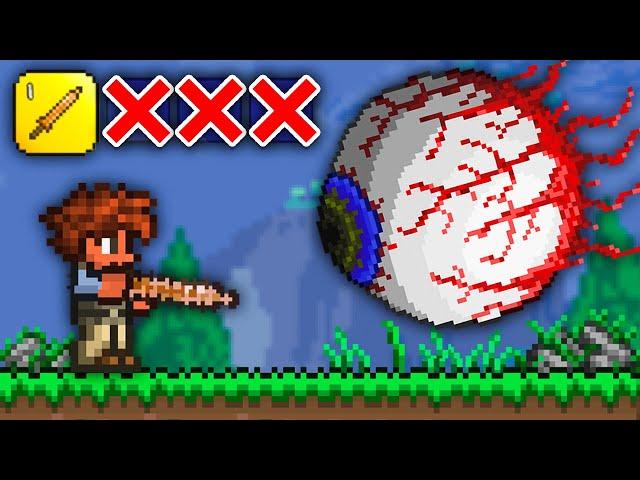 Can You Beat Terraria With JUST A Copper Shortsword?
