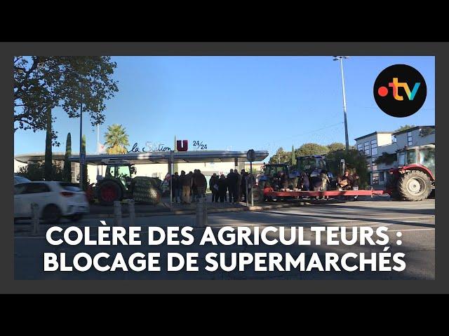 Agriculteurs en colère : cinq supermarchés bloqués par 50 tracteurs en Vaucluse