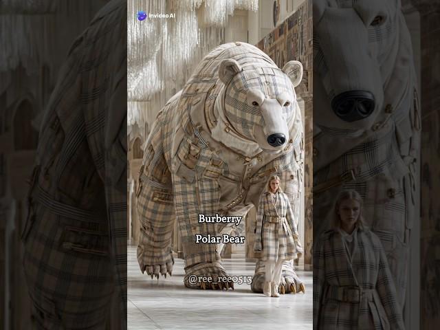 Animals and women wearing luxury brand clothing#aiart #ai #animals  #animals #luxury