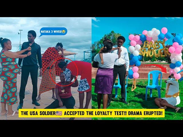 Drama! The USA Soldier accepted Loyalty Test! Kumbe He's dating the Sidechick's Sister too