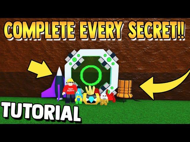 How to COMPLETE EVERY SECRET *TUTORIAL* | Build a Boat for Treasure ROBLOX