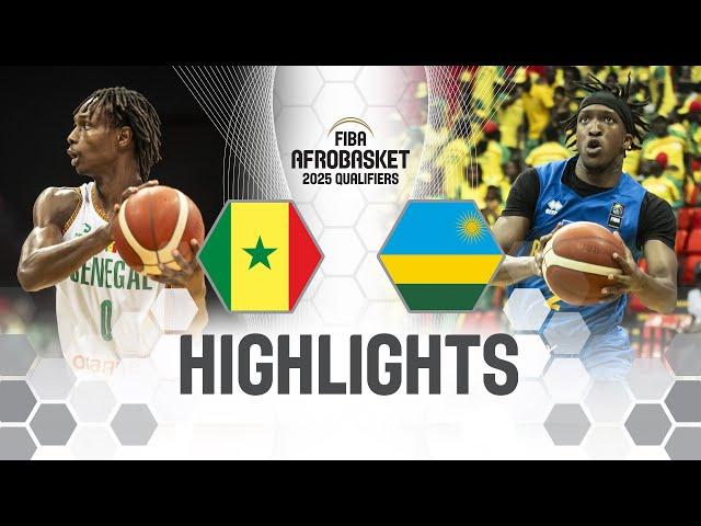 Senegal  v Rwanda  | Highlights | FIBA AfroBasket 2025 Qualifiers