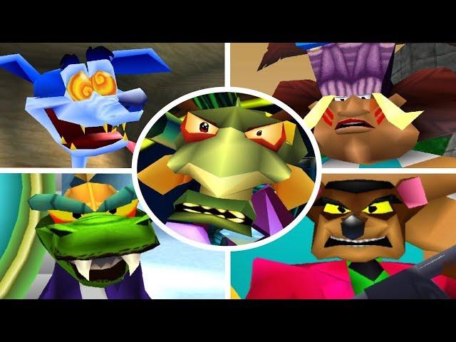 Crash Team Racing - All Boss Races + Cutscenes