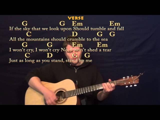 Stand By Me (Ben E King) Guitar Strum Cover Lesson in G with Lyrics/Chords