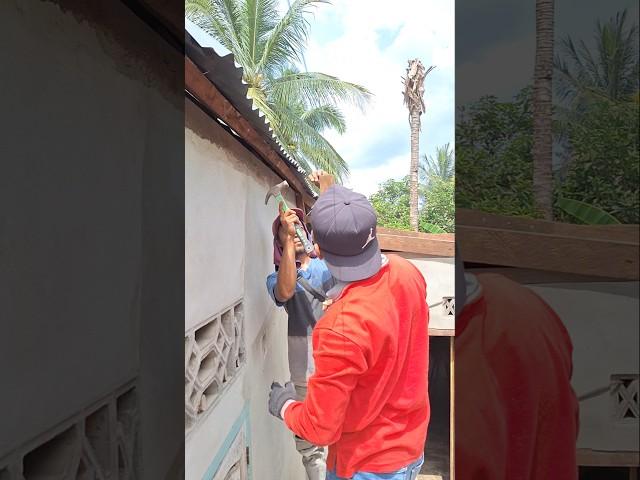 teaching the construction foreman how to work alone..