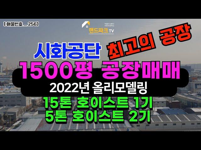 [매물번호_256] 시화반월 공단 최고의 공장_올리모델링 신축공장 1500평 공장매매_마당 넓고 주차편리