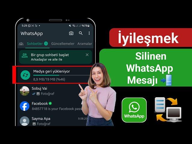 WhatsApp Silinen Mesajları Geri Getirme Tüm medya / detaylı Anlatım