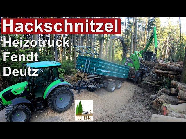 Hackschnitzel machen | Heizotruck | Fendt | Deutz-Fahr | John Deere