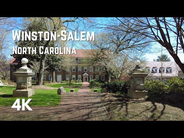 Winston-Salem (Old Salem), North Carolina | 4K Walking Tour