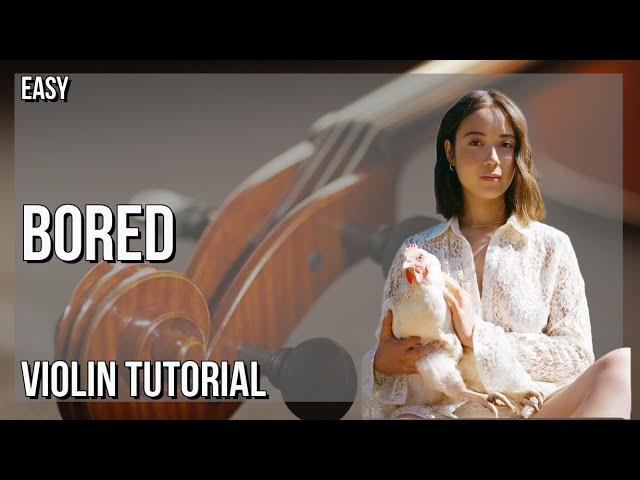 How to play Bored by Laufey on Violin (Tutorial)