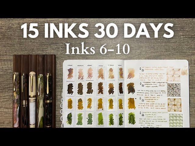 #30inks30days // Days 11-20 (or inks 6-10) of my 15 Inks in 30 Days #fountainpen #fountainpenink