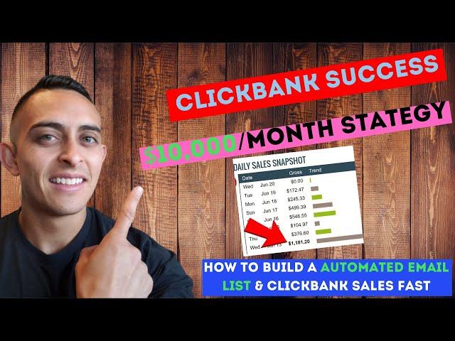 Clickbank Success – Affiliate Marketing Without A Website ($100-$500 Per Day Online)