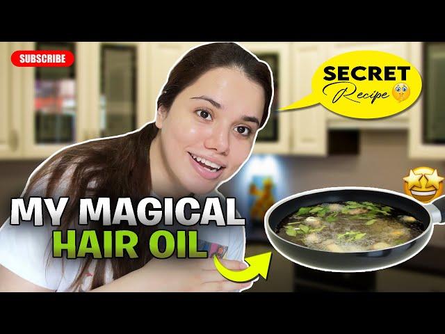 My magical hair oil for long healthy & shiny hair.  @Abihahfatima