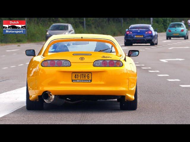 Tuner Cars arriving Car Show! - Pandem Supra, Golf R32, Skyline, Mansory Urus, Mad Max Challenger,..