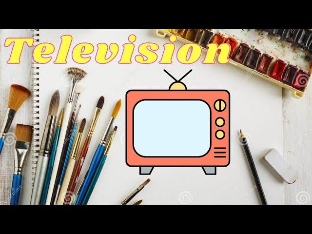 How to paint Television // Easy painting step by step // NonStop Creative