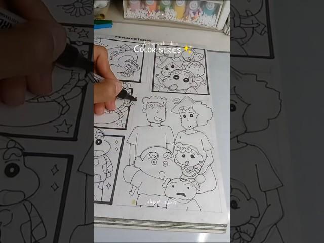 Color series - shinchan|| Shinchan drawing || #coloring #foryou #cartoon #drawing #fypシ゚ #ytshorts