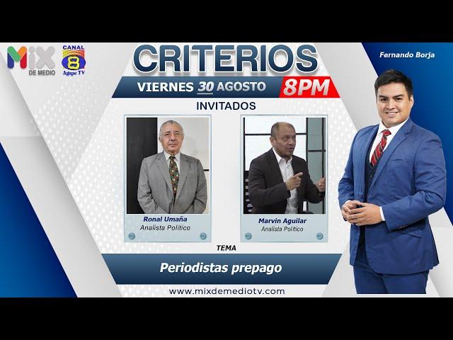 " Periodistas prepago"  Ronal Umaña y Marvin Aguilar, Analistas Políticos