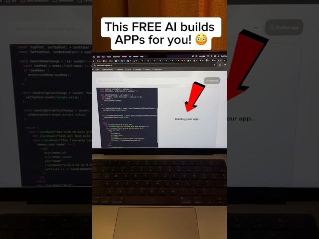 This FREE AI creates APPs for you!   #ai #artificialintelligence #aitools #aihacks #chatgpt #tech
