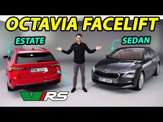 2024 Skoda Octavia facelift REVIEW Hatch vs Estate vRS