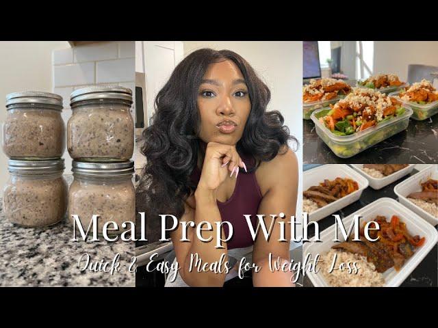 Meal Prep With Me || Quick and Easy Meal Prep for Weight Loss || Journey to Slim Thick