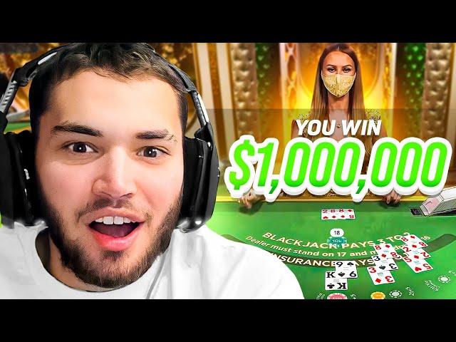 Adin WON $1,000,000 Gambling LIVE on Stream!