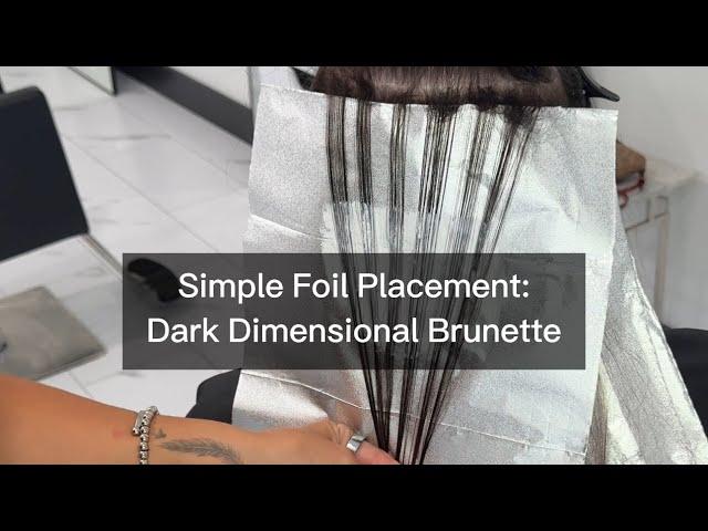 How to Create a Dark Dimensional Brunette Balayage using Simple Placement