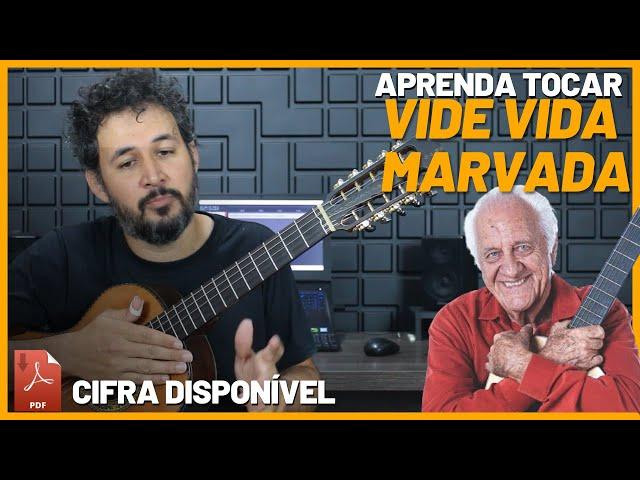 VIDE VIDA MARVADA - Rolando Boldrin  | Viola Caipira  | Aula Completa | Como Tocar | Tutorial | PDF